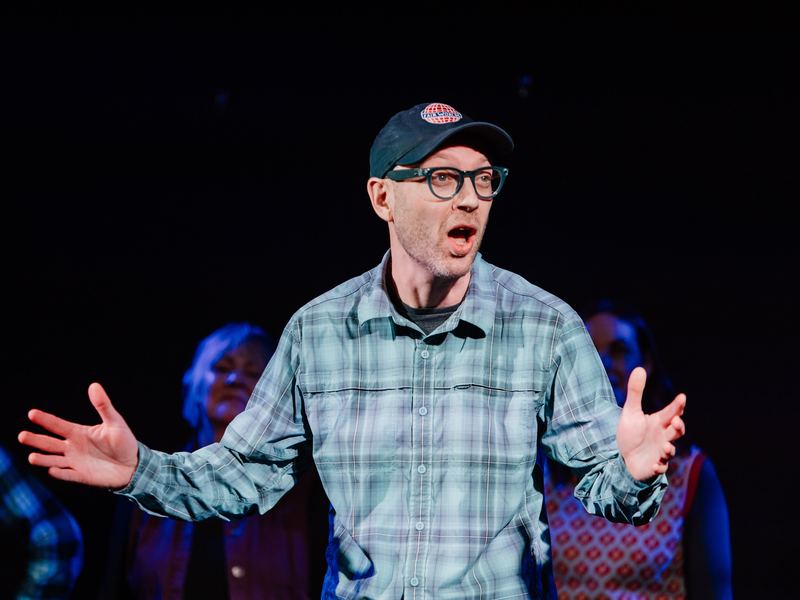 Erik on stage at Northwest Improv Fest